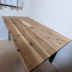 【KANADEMONO】 杉無垢材 テーブル KanademonoSugiTableTop_01_e18c