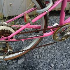 ● 可愛い 女の子用 ２４in MTB タイプ 自転車 ほぼ 未使用 でも 要修理 直せる人用●の画像