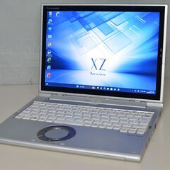 中古軽量ノートPC 最新Windows11+office Panasonic CF-XZ6BFYQR core i5-7200U/爆速SSD256GB/メモリー8GB/12インチ/無線内蔵/WEBカメラ搭載