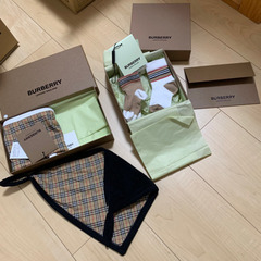 BURBERRY 新生児用 靴下 スタイ セット