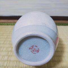 九谷焼 花瓶 白 金箔の画像