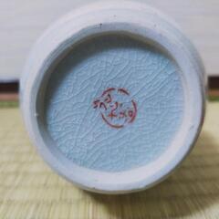 九谷焼 花瓶 白 金箔の画像