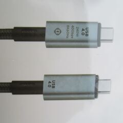 ☆Type-C to Type-C USB 4.0ケーブル USB4 PD対応 互換性抜群◆動画や写真やファイル等の転送時間を大幅に短縮の画像