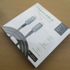 ☆Type-C to Type-C USB 4.0ケーブル USB4 PD対応 互換性抜群◆動画や写真やファイル等の転送時間を大幅に短縮の画像