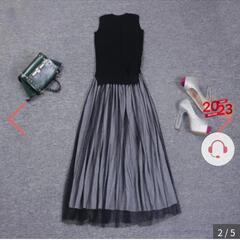 新品　未着用　未開封　ノースリーブ　ワンピース　結婚式　二次会