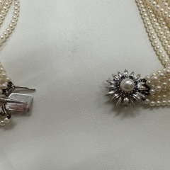 【WGK14】MIKIMOTO ミキモト アンティーク ベビーパール 10連 ネックレス ホワイトゴールドの画像