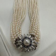 【WGK14】MIKIMOTO ミキモト アンティーク ベビーパール 10連 ネックレス ホワイトゴールドの画像