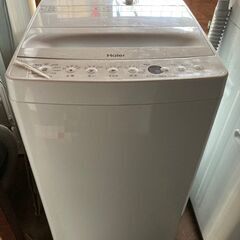 ☆中古￥9,800！【会員価格￥8,800】Haier　4.5kg洗濯機　家電　2019年製　JW-E45CE型　【BD077】の画像