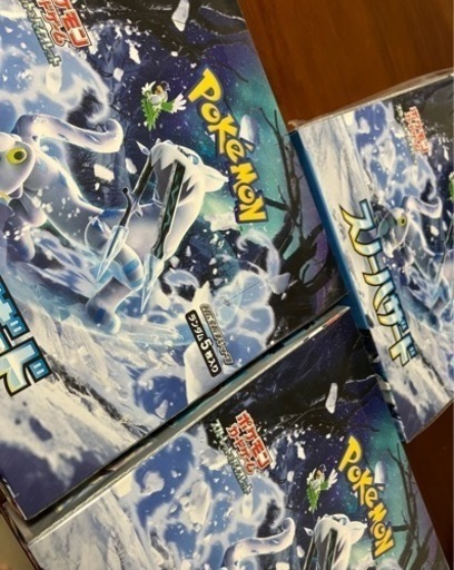 ポケモンカード　スノーハザード残り2ボックス　シュリンク付　完全未開封　28日中に決まらなければ開けちゃいます！