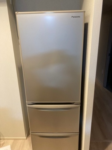 美品 1年半使用 2021年製 Panasonic冷蔵庫 3ドア NR-C372NL-N 365L