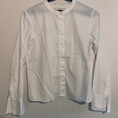 無印　スタンドカラーシャツ