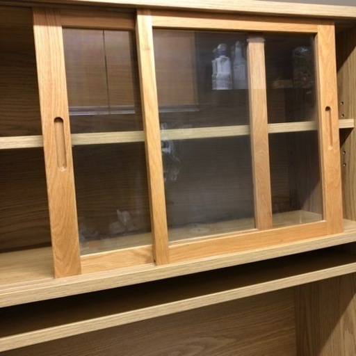 美品⭐︎無印　オーク材カップボード　オープンタイプ