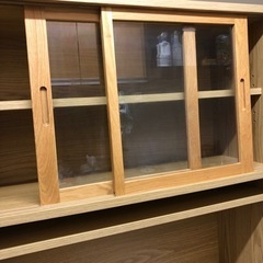 美品⭐︎無印　オーク材カップボード　オープンタイプの画像