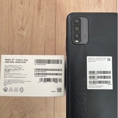 【値下げしました】Redmi 9t xiaomi carbon gray 64GBの画像