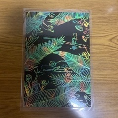 カメレオンスクラッチアート完成品 ラミネート済