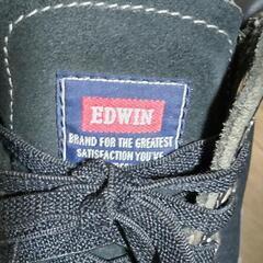 値下げしました‼️EDWIN  リベットブーツ 黒革の画像