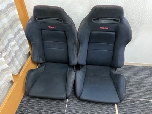 レカロ　運転席　助手席　HONDA DC2 インテグラ タイプR　純正 RECARO SR3 SR-3 レカロ 黒　2脚セット