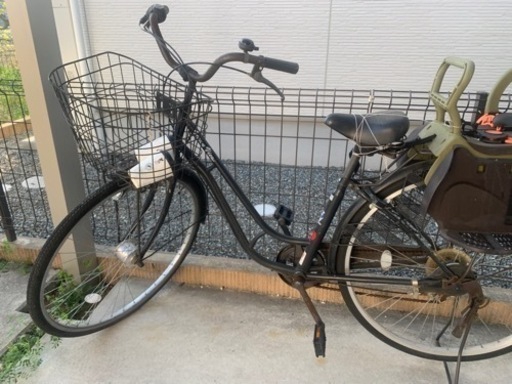 チャイルドシート付きママチャリ