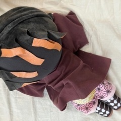鬼滅の刃　寝そべりぬいぐるみ　禰󠄀豆子　タグ付きの画像
