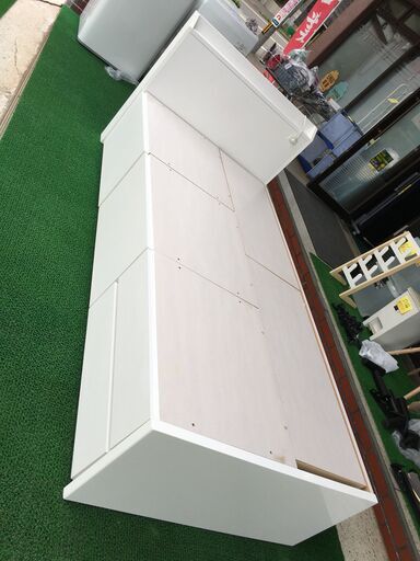 ニトリ 大小引出収納付き チェストベッドフレーム 木製 シングル ※一部部品がありません 幅98cm奥行206cm高さ85cm 良品 説明欄必読