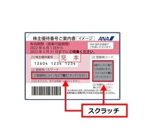 ANA株主優待券