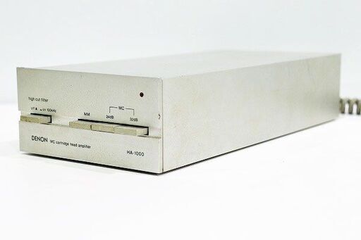 【苫小牧バナナ】DENON/デノン HA-1000 MCカートリッジヘッドアンプ 通電〇 現状品 オーディオ機器♪