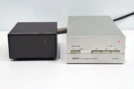 【苫小牧バナナ】DENON/デノン HA-1000 MCカートリッジヘッドアンプ 通電〇 現状品 オーディオ機器♪