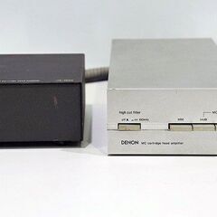 【苫小牧バナナ】DENON/デノン HA-1000 MCカートリッジヘッドアンプ 通電〇 現状品 オーディオ機器♪