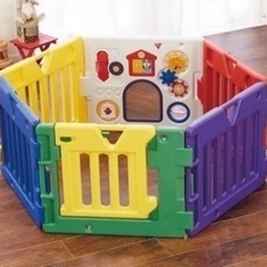 【中古】日本育児　ベビーサークル8枚の画像