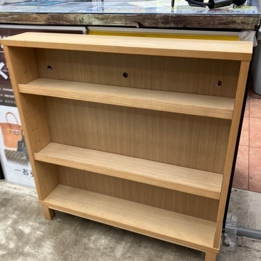 【1/12まで限定値下げ】無印良品 木製本棚 薄型(販売終了品) 6/19 値下げ廃盤無印良品 販売済み 薄型本棚 フリーラック オーク材 天然木