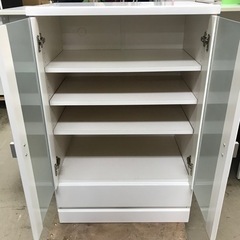 K2304-554 キッチンキャビネット 白 中古美品の画像