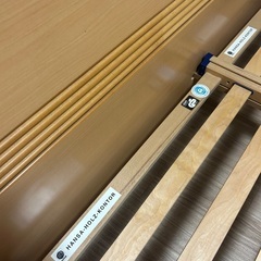 今日中希望です！お値段相談あり！ダブルベットフレーム！ライトブラ...