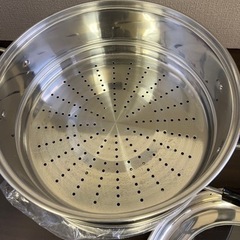 値下げ★蒸し鍋 蒸し器27cm 2段の画像