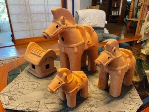 埴輪　馬　置物　アンティーク