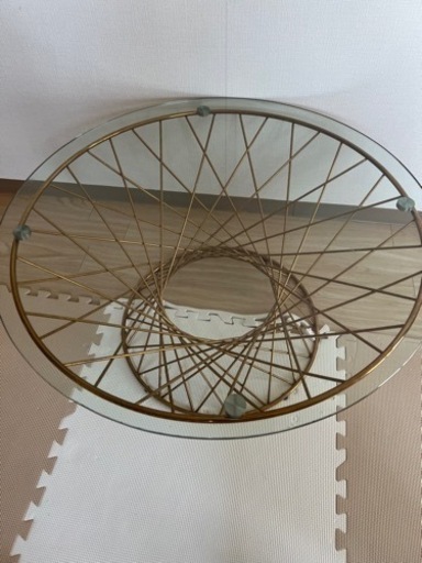 【美品】フランフラン　ガラステーブル
