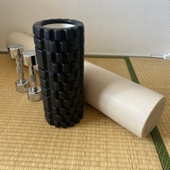 ダンベル・フォームローラー・ストレッチポール三点セットの画像