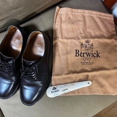 【値下げしました！】BerWick革靴ブラウンの画像