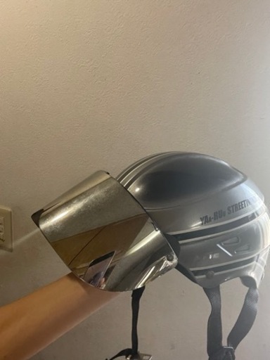 ヤールーヘルメット ヴィンテージ シルバー