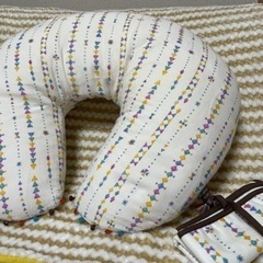 BOBO 授乳クッション　おむつ替えマット　セット　コーラム　日本製　ダブルガーゼの画像