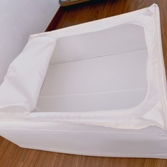 収納ケース　チャック開閉式　※傷ありの画像