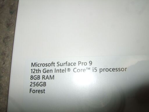 ★新品／未開封品／未使用品★購入時納品書付き（2023年4月）★Microsoft Surface Pro9 Forest QEZ-0