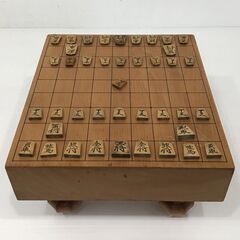 23Y169 ジ 将棋盤 駒 セット 脚付き