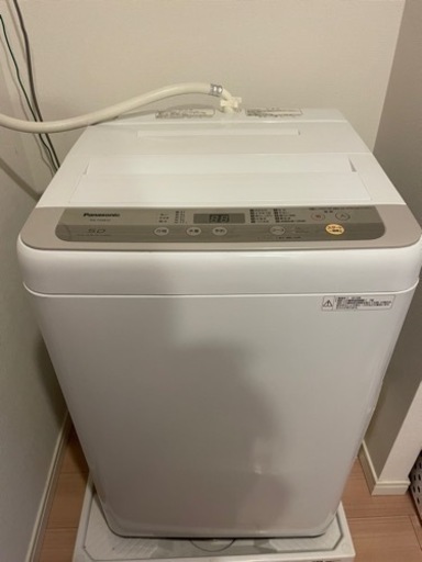 一人暮らし　洗濯機6.0kg　パナソニックNA-F50B12(説明書/簡易乾燥付)