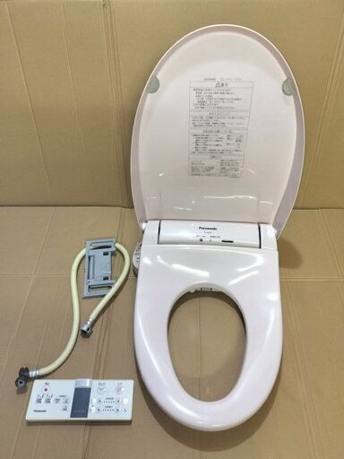 温水洗浄便座 Ｐanasonic ＤＬ－WF０２ ピンク リモコン ジャンク中古