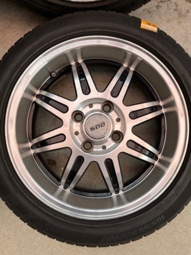 D.O.S.タイヤ付ホイール 165/55R15 5J +45 4穴 PCD100 4本セット