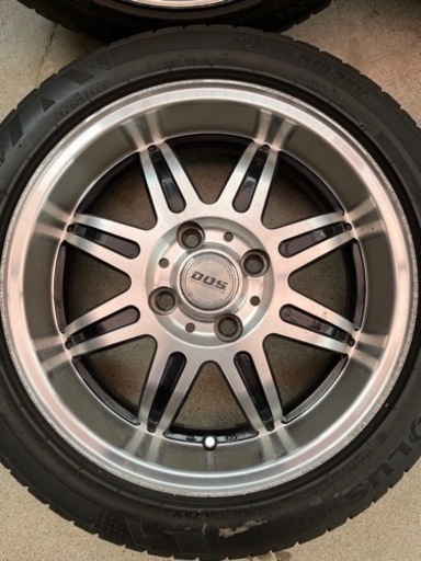 D.O.S.タイヤ付ホイール 165/55R15 5J +45 4穴 PCD100 4本セット