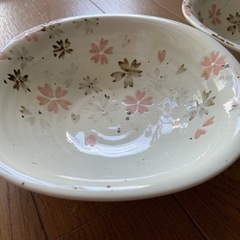 未使用品★有田焼 桜の花びら柄の取り皿 鍋皿の画像
