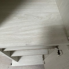 鏡付きハンガーラック付き　棚　中古の画像