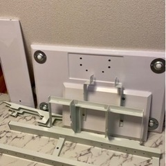お譲り先きまりました　　壁寄せテレビスタンド　白の画像