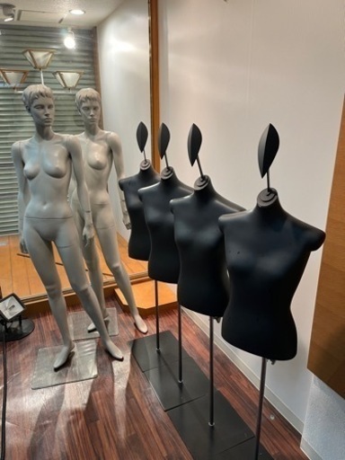 リアルマネキン2体とトルソー4体
